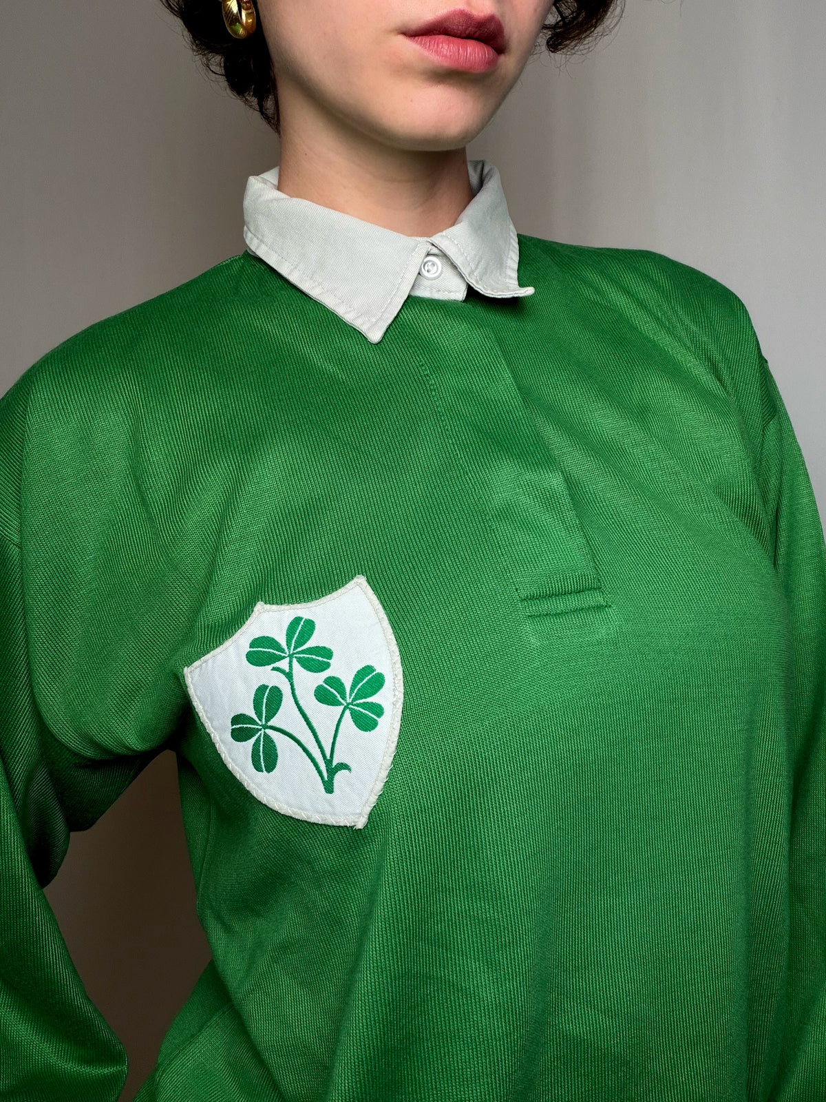 Polo vert vintage