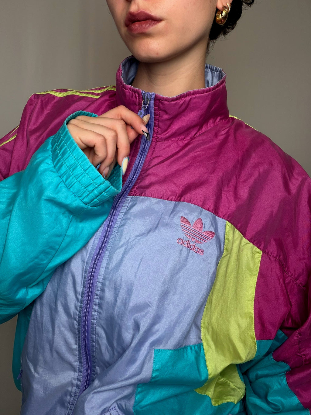 Jacket de sport Navy Adidas M/L vintage