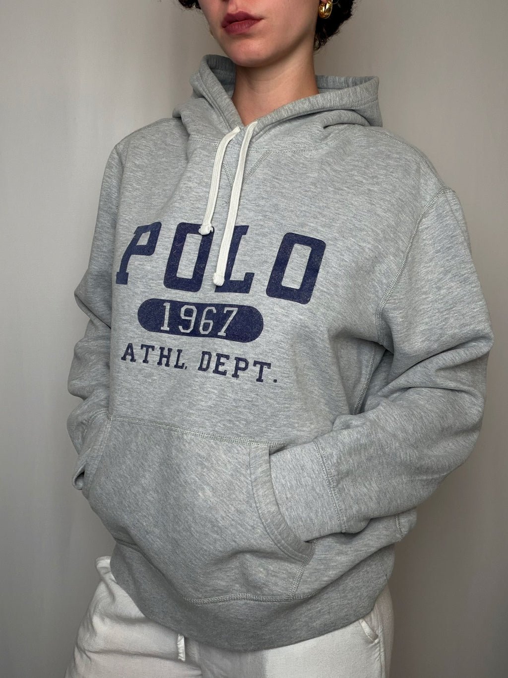 Hoodie gris Ralph Lauren L vintage