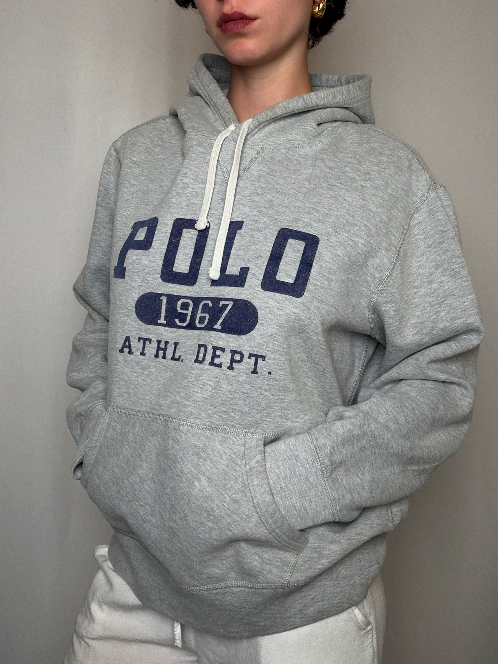 Hoodie gris Ralph Lauren L vintage