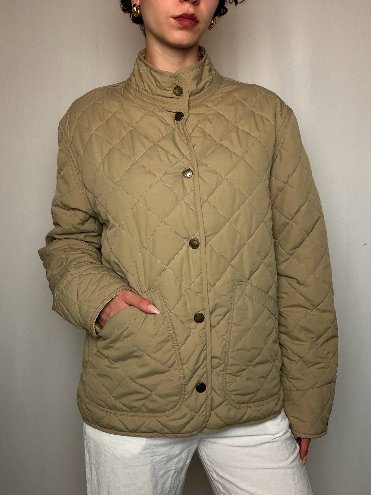 Matelassée Beige L vintage