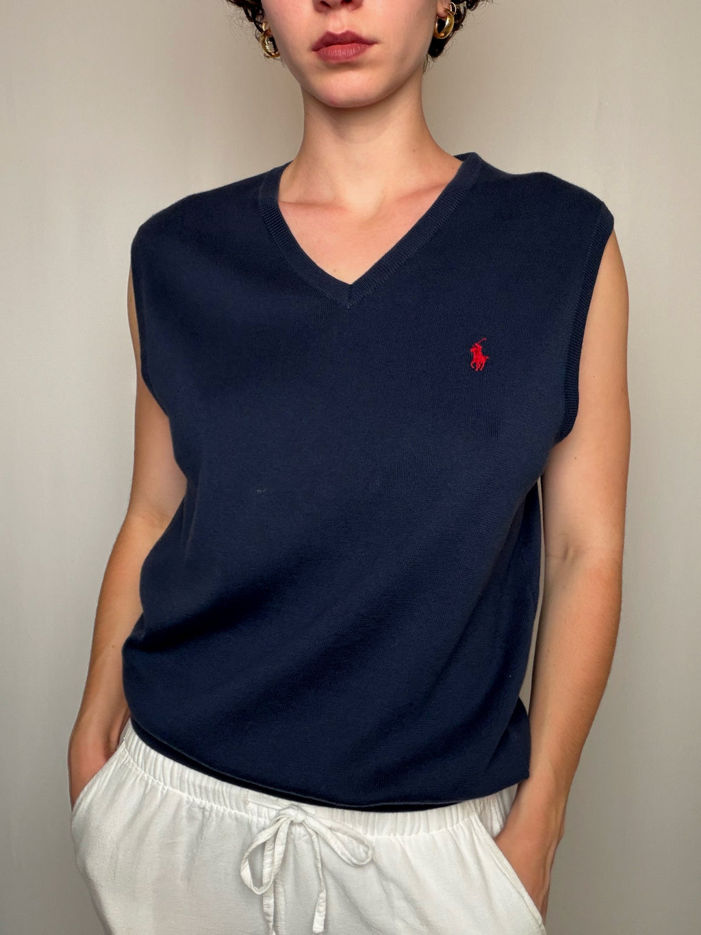 Pull marine Ralph Lauren M vintage