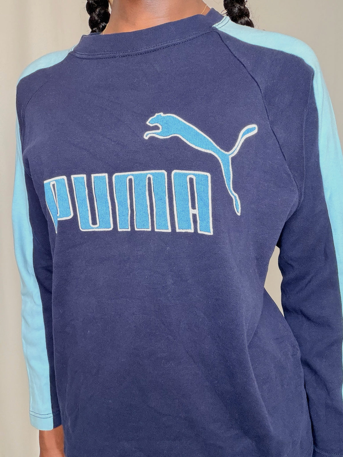 Tshirt marine et ciel Puma M vintage