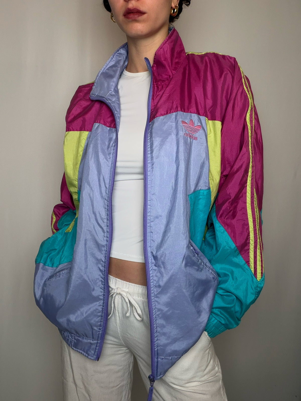 Jacket De Sport Multicolore Adidas M/L vintage