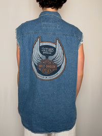 Chemise en jean Bleu Harley-davidson XL vintage