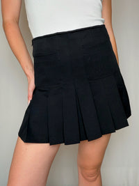Jupe plissée noire XS/S vintage