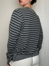 Sweat gris rayé Carhartt M vintage