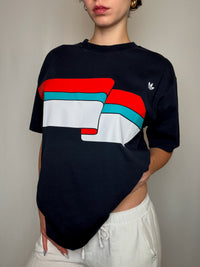 T-shirt noir Adidas L vintage