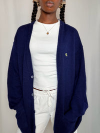 Pull marine Lacoste XL vintage