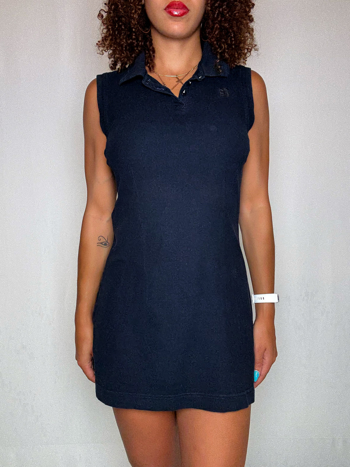 Robe polo Bleu Marine Nike S vintage