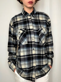 Chemise en flannelle à carreaux M vintage