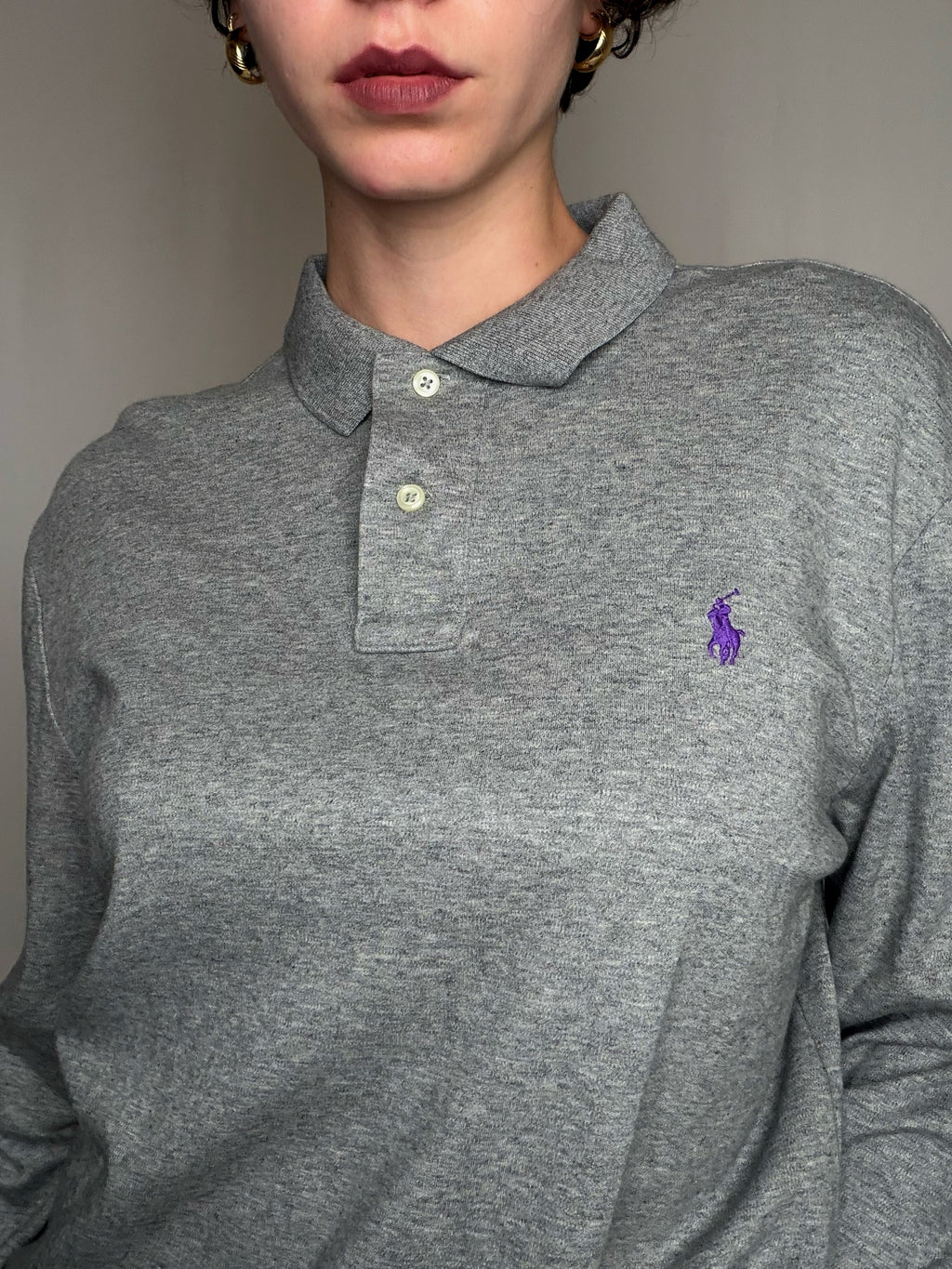 Polo Gris Ralph Lauren L vintage