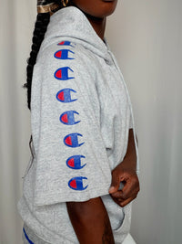 Jacket De Sport gris Champion L vintage
