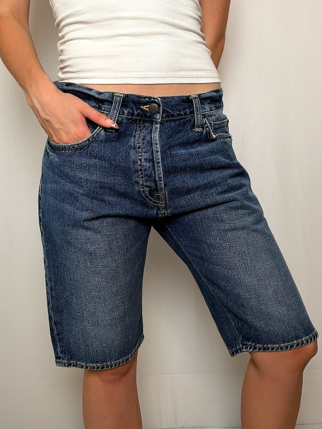 Short en jean Bleu Denim Carhartt M/L vintage