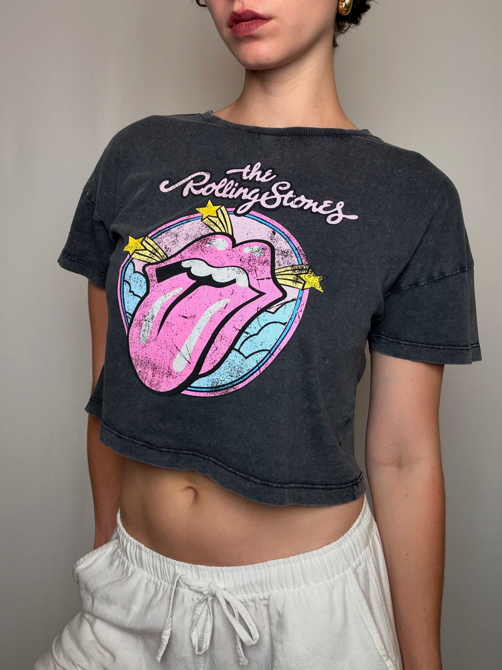 Tshirt Rolling stones delavé S vintage