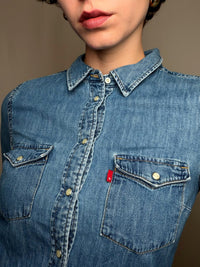 Chemise en jean bleu Levi's M vintage