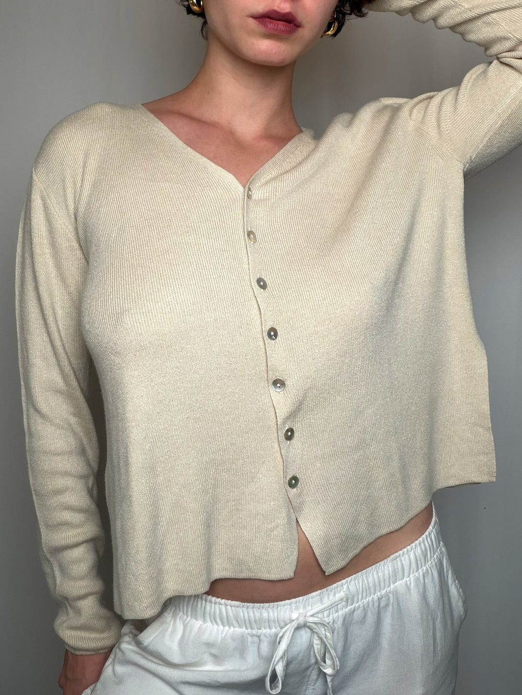 Cardigan Écru M vintage