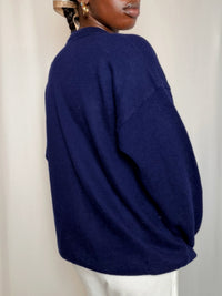 Pull marine Lacoste XL vintage