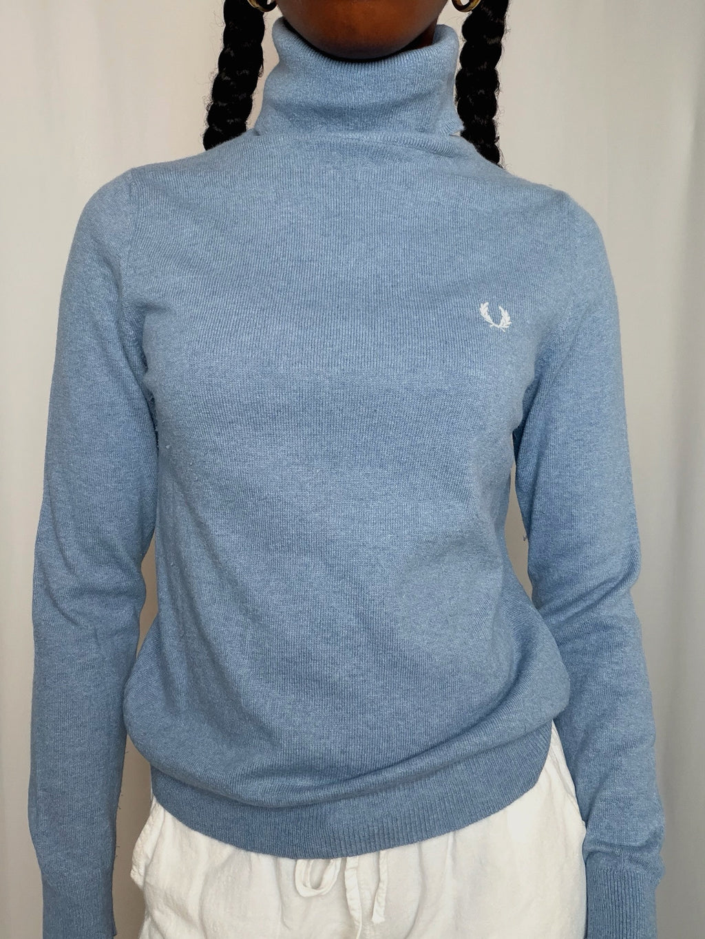 Pull bleu ciel Fred Perry M vintage