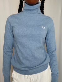 Pull bleu ciel Fred Perry M vintage