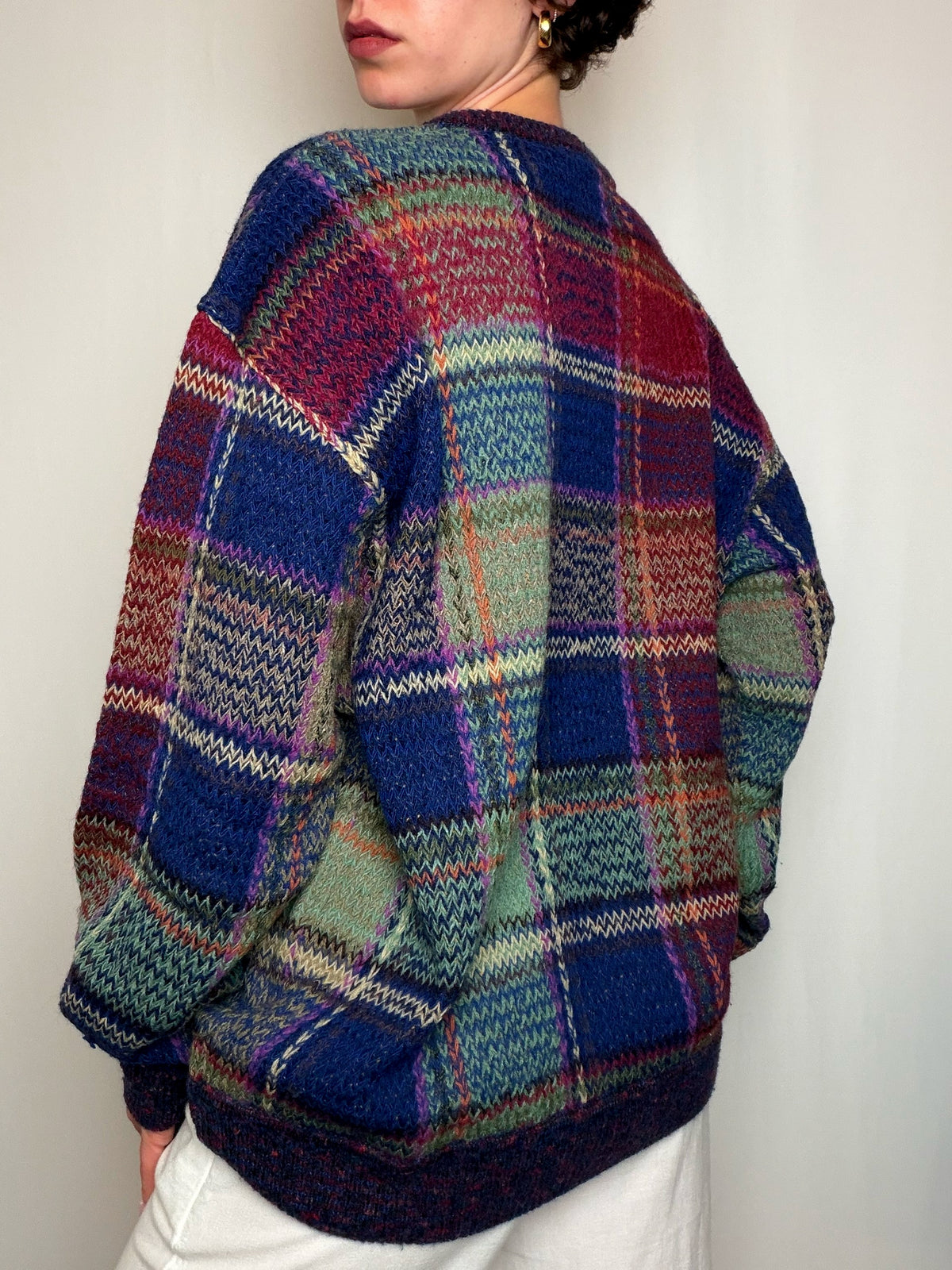 Pull en laine Multicolore L vintage