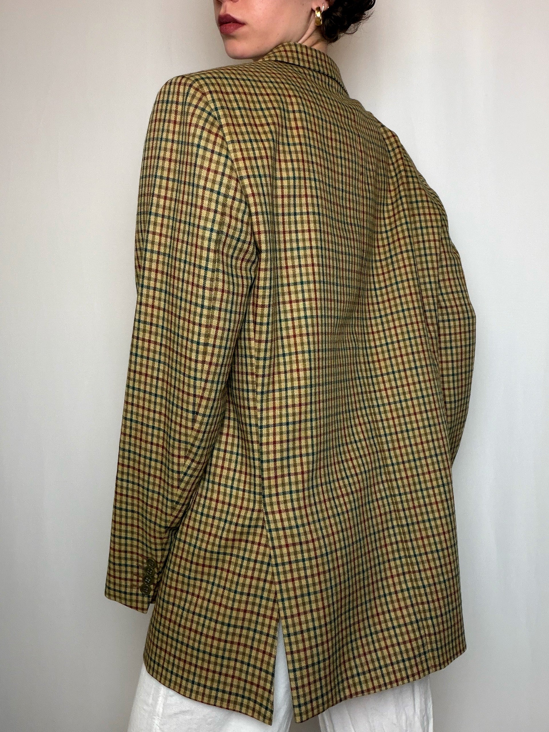 Blazer à carreaux XL vintage