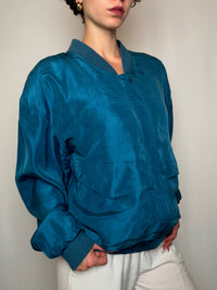 Jackets Bleu Pétrole sans marque L vintage