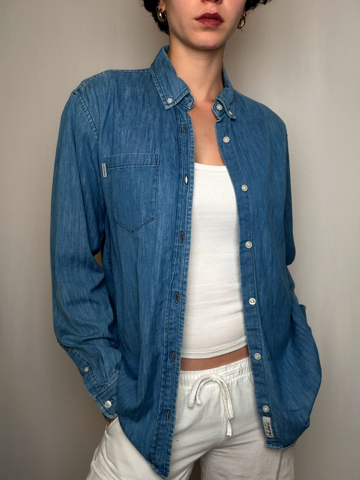Chemise en jean bleu Carhartt M vintage