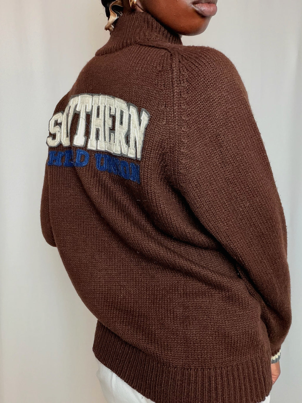 Pull Marron L vintage