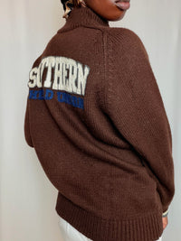 Pull Marron L vintage
