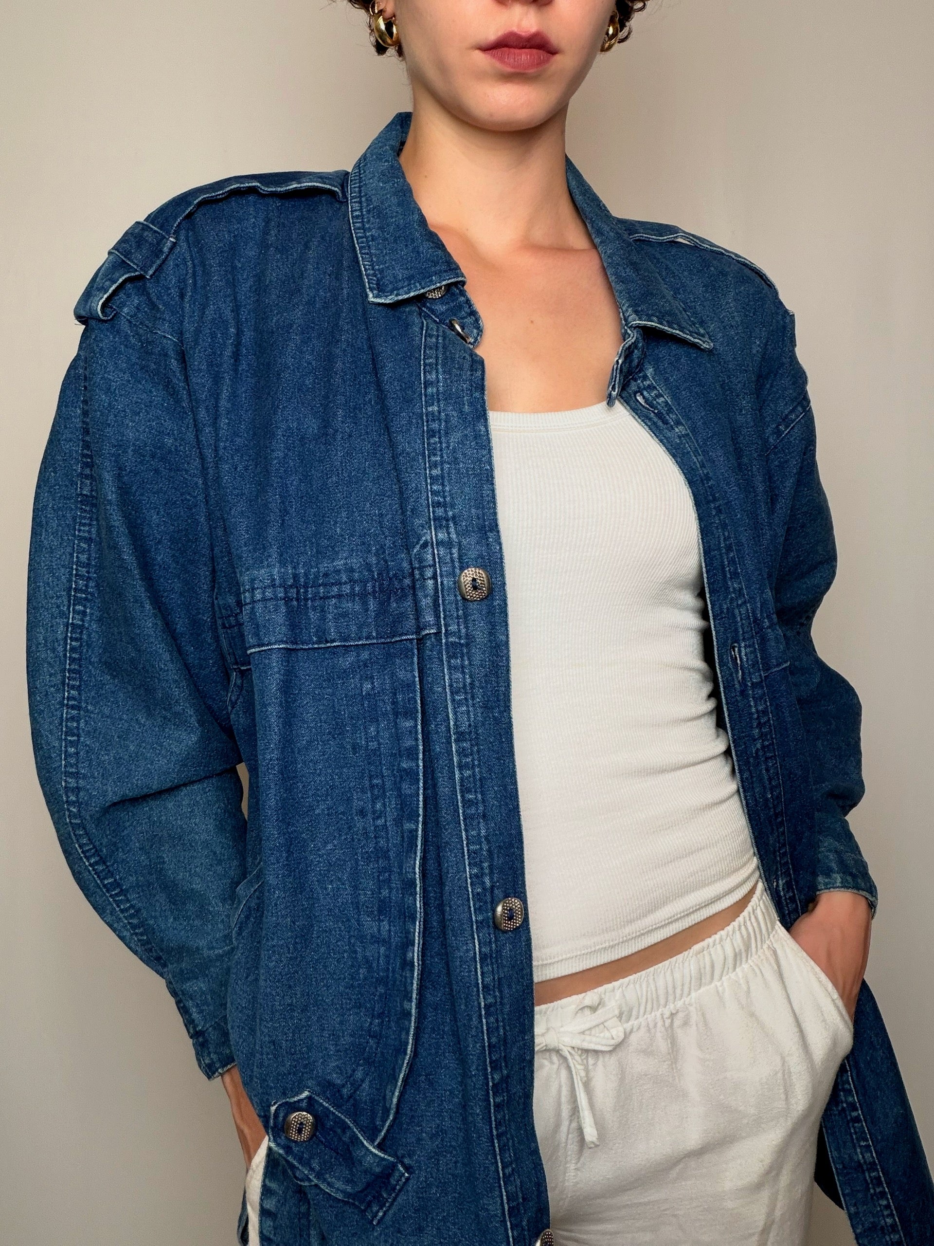 Veste en jean Blue S vintage