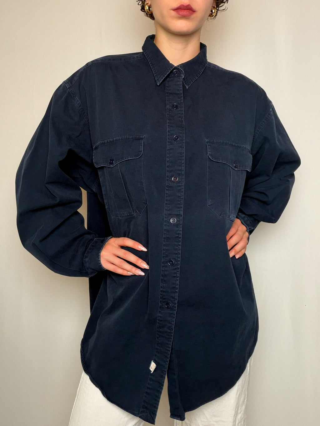 Chemise marine Ralph Lauren XL vintage