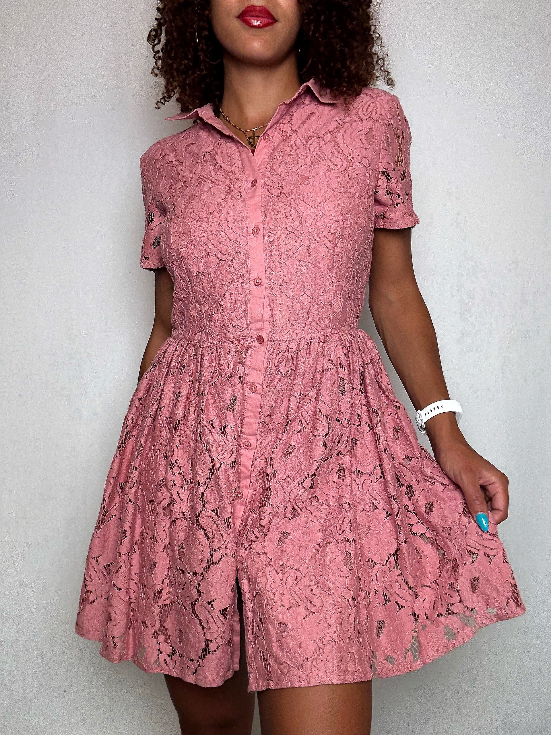 Robe Rose S vintage