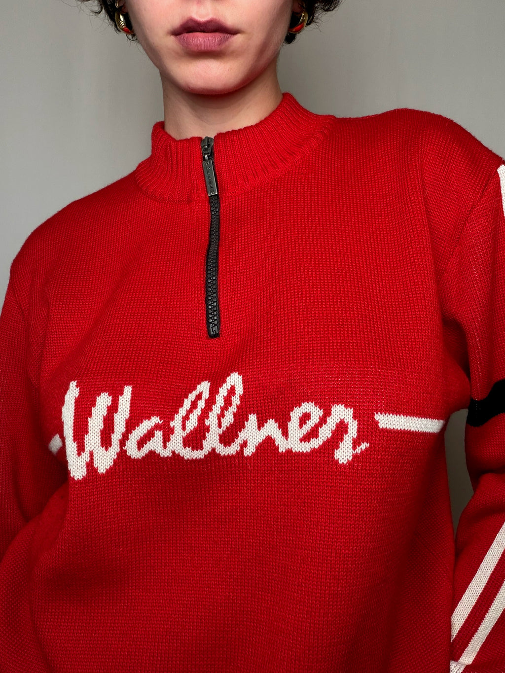 Pull camioneur Rouge XL vintage