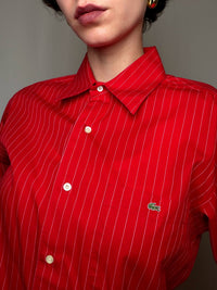 Chemise Rouge Lacoste S/M vintage