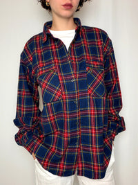 Chemise en flannelle à carreaux L vintage