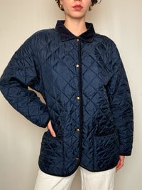 Matelassée Bleu Marine M/L vintage
