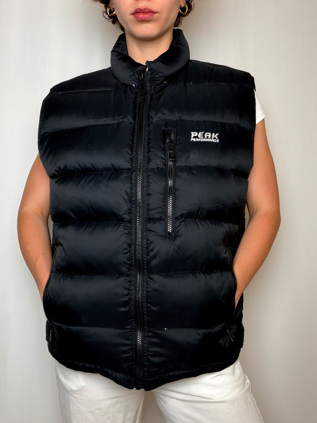 Gilet matelassé Noir Peak Performance vintage