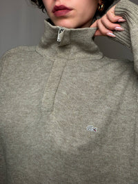 Pull camioneur beige Lacoste XL vintage