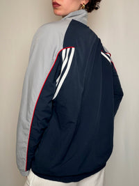 Jacket de sport marine et gris Adidas S vintage