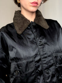 Veste aviator noire M vintage