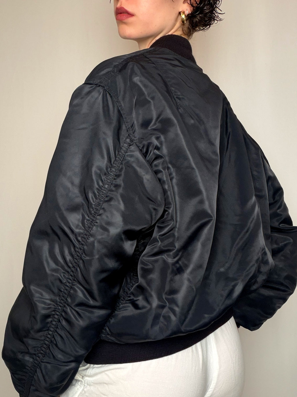 Bomber Noir Carrera L/XL vintage