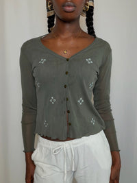 Top Vert Kaki S/M vintage