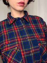 Chemise en flannelle à carreaux L vintage
