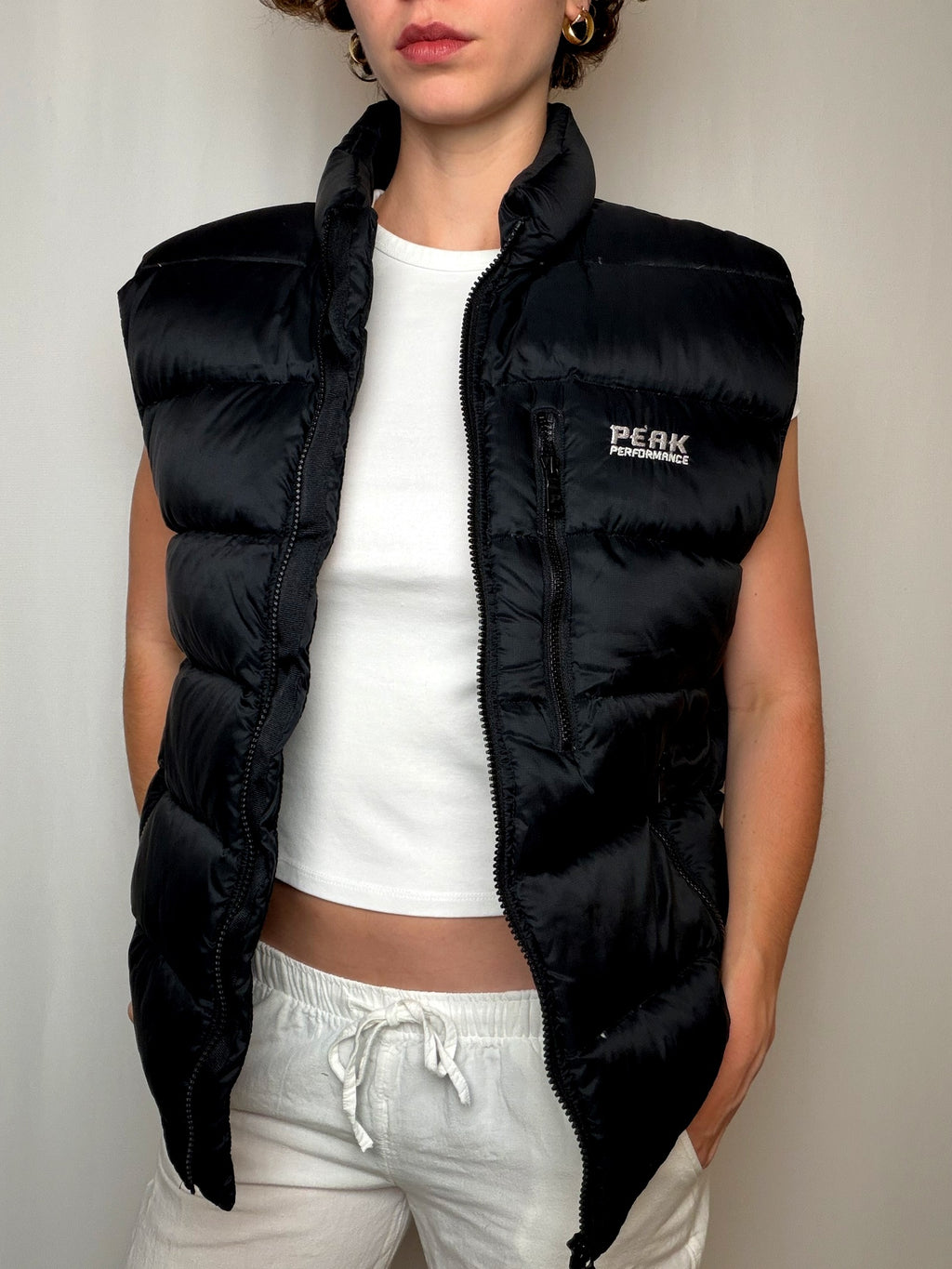 Gilet matelassé Noir Peak Performance vintage