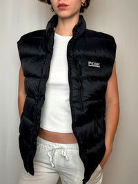 Gilet matelassé Noir Peak Performance vintage