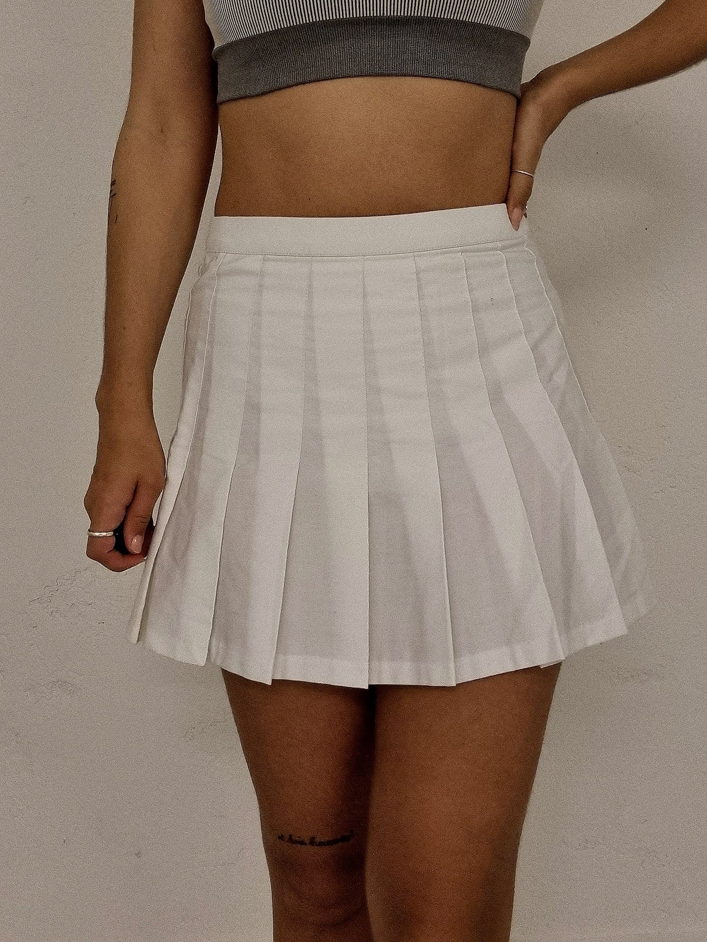 Jupe courte vintage tennis blanche Fila M