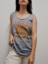 Top débardeur vintage violet Michigan XL