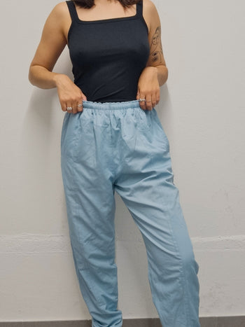 Pantalon de jogging vintage gris clair/bleu Nike S