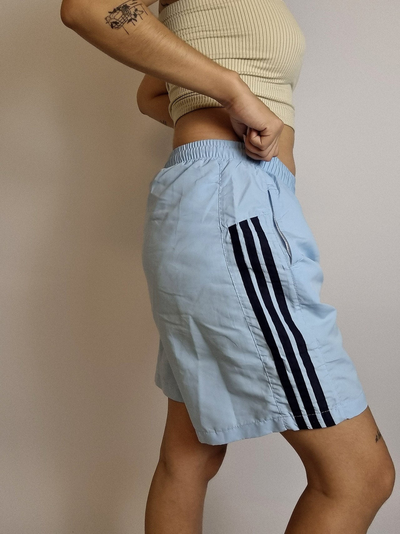 Short vintage gris clair Adidas XL